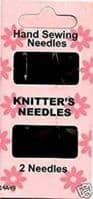 CC Special Hand Sewing Needles KNITTERS NEEDLES Size 14 & 18 - 2 Needles 14A49
